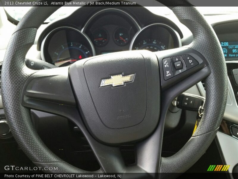 Atlantis Blue Metallic / Jet Black/Medium Titanium 2013 Chevrolet Cruze LS