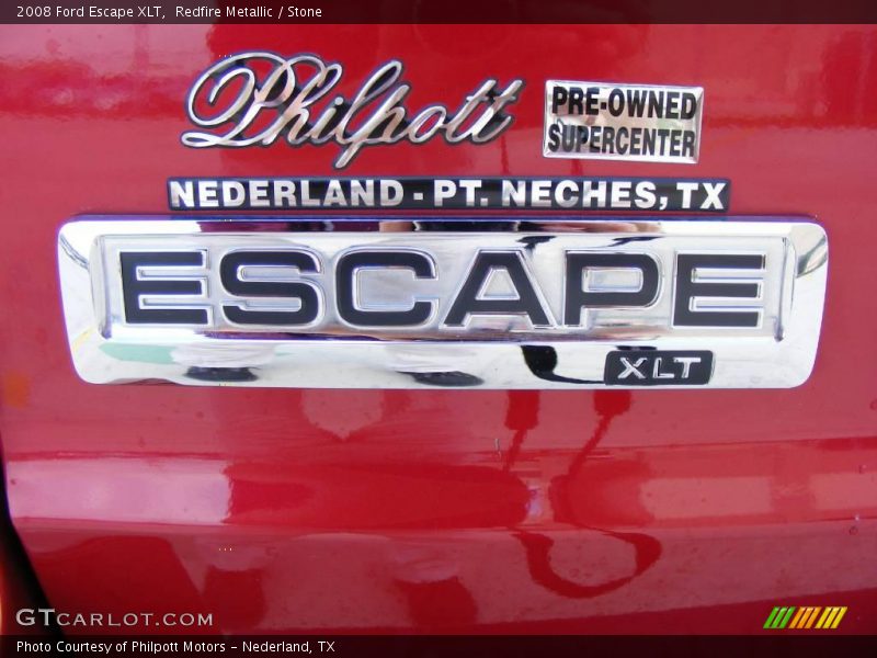 Redfire Metallic / Stone 2008 Ford Escape XLT