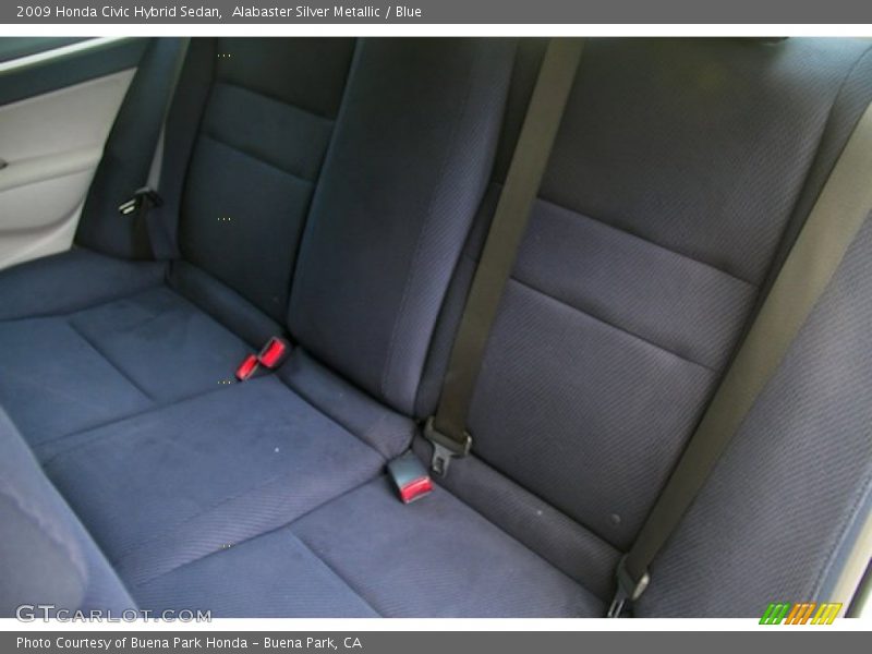 Alabaster Silver Metallic / Blue 2009 Honda Civic Hybrid Sedan