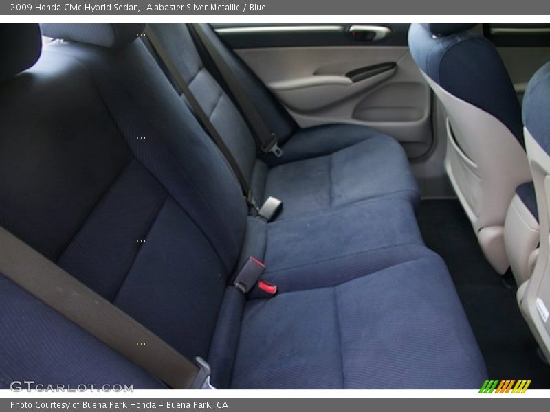 Alabaster Silver Metallic / Blue 2009 Honda Civic Hybrid Sedan
