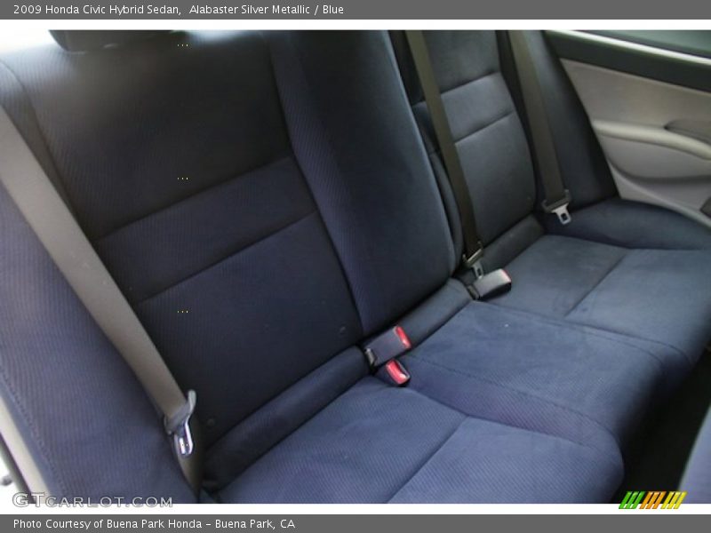 Alabaster Silver Metallic / Blue 2009 Honda Civic Hybrid Sedan