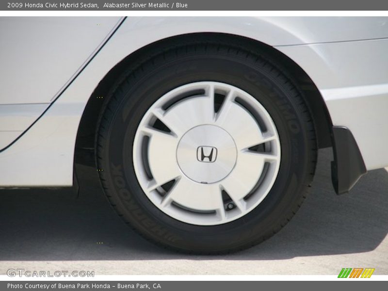 Alabaster Silver Metallic / Blue 2009 Honda Civic Hybrid Sedan
