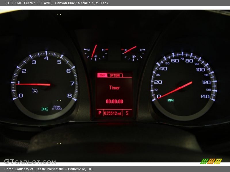 Carbon Black Metallic / Jet Black 2013 GMC Terrain SLT AWD