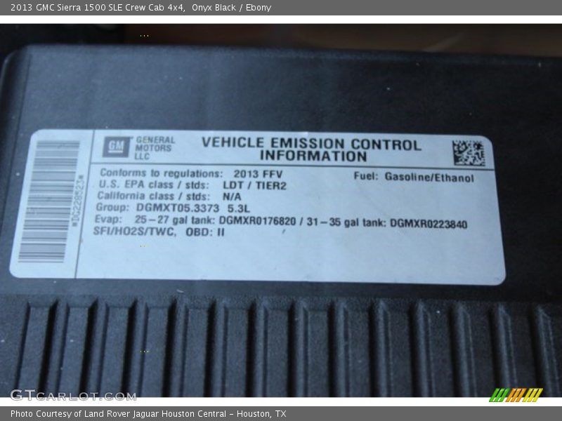 Onyx Black / Ebony 2013 GMC Sierra 1500 SLE Crew Cab 4x4