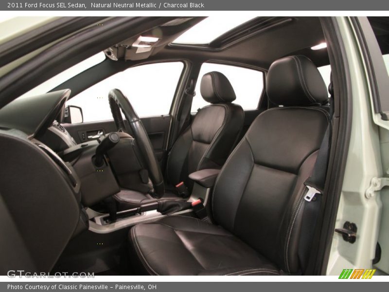 Natural Neutral Metallic / Charcoal Black 2011 Ford Focus SEL Sedan