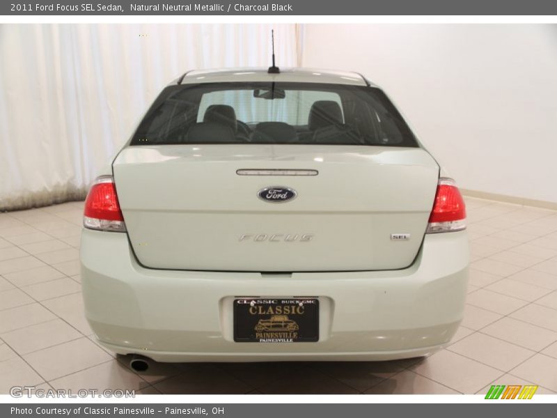 Natural Neutral Metallic / Charcoal Black 2011 Ford Focus SEL Sedan