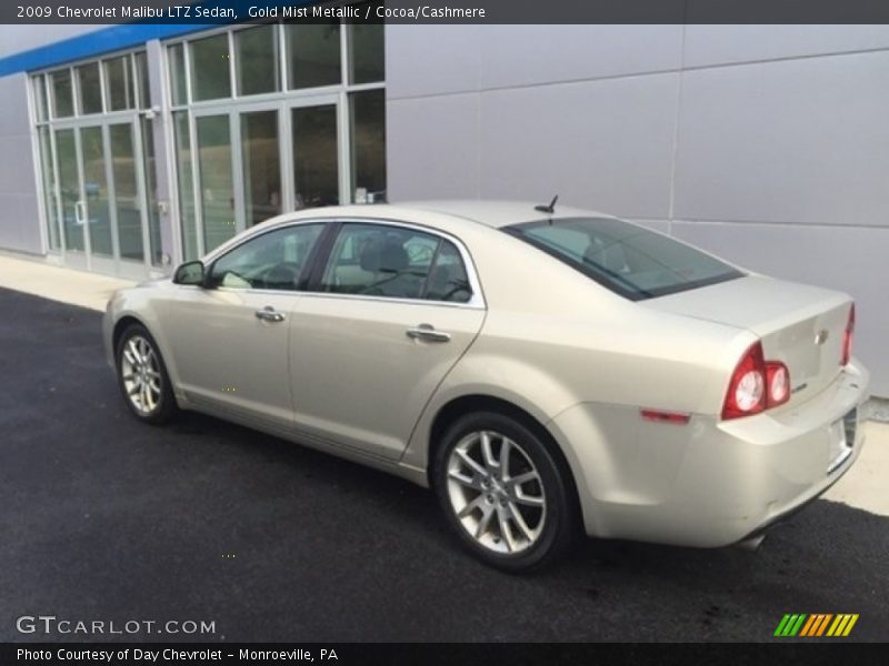 Gold Mist Metallic / Cocoa/Cashmere 2009 Chevrolet Malibu LTZ Sedan