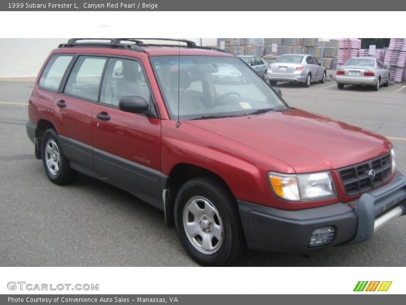 Canyon Red Pearl / Beige 1999 Subaru Forester L