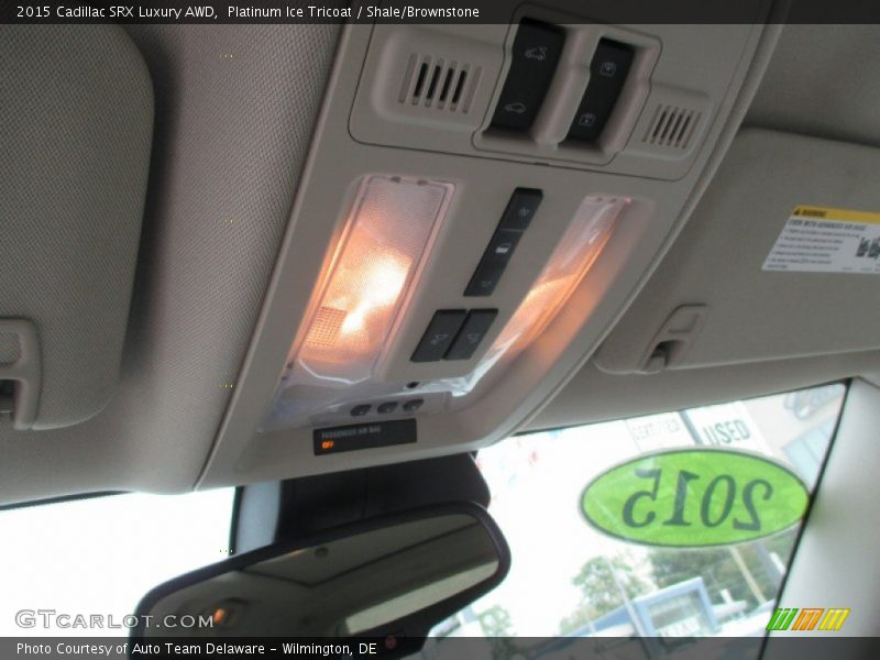 Platinum Ice Tricoat / Shale/Brownstone 2015 Cadillac SRX Luxury AWD