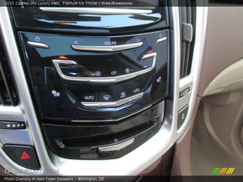 Platinum Ice Tricoat / Shale/Brownstone 2015 Cadillac SRX Luxury AWD