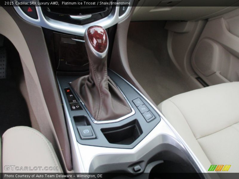 Platinum Ice Tricoat / Shale/Brownstone 2015 Cadillac SRX Luxury AWD