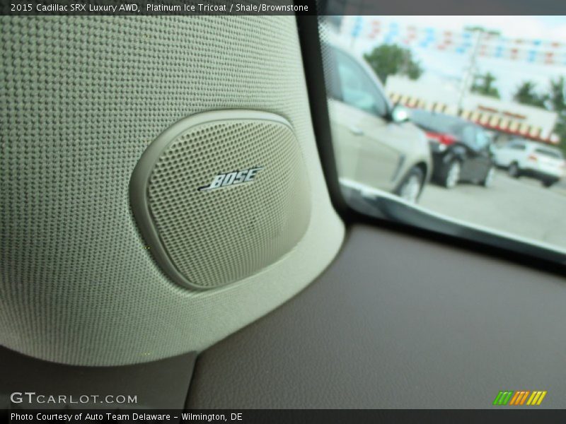 Platinum Ice Tricoat / Shale/Brownstone 2015 Cadillac SRX Luxury AWD