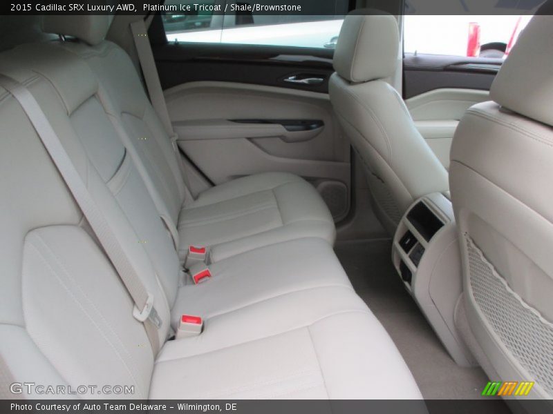 Platinum Ice Tricoat / Shale/Brownstone 2015 Cadillac SRX Luxury AWD