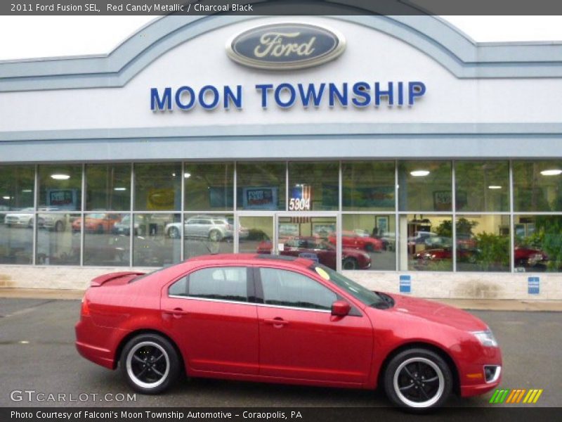 Red Candy Metallic / Charcoal Black 2011 Ford Fusion SEL