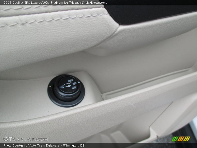 Platinum Ice Tricoat / Shale/Brownstone 2015 Cadillac SRX Luxury AWD