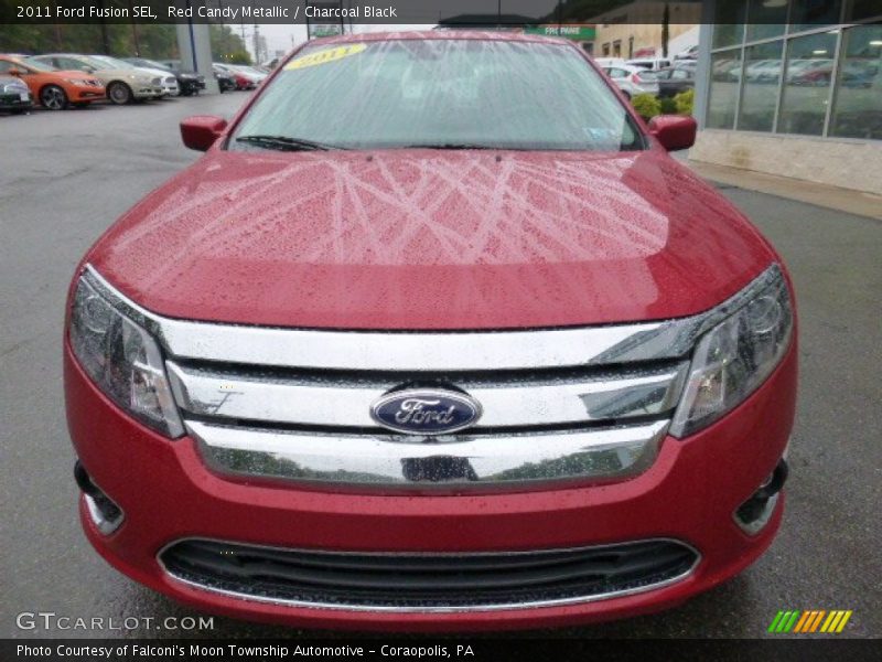 Red Candy Metallic / Charcoal Black 2011 Ford Fusion SEL