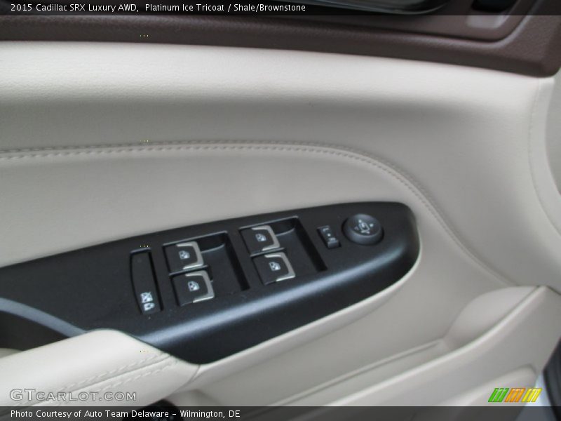 Platinum Ice Tricoat / Shale/Brownstone 2015 Cadillac SRX Luxury AWD