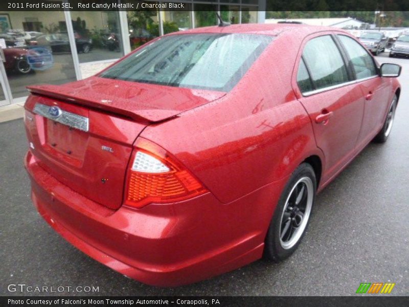 Red Candy Metallic / Charcoal Black 2011 Ford Fusion SEL