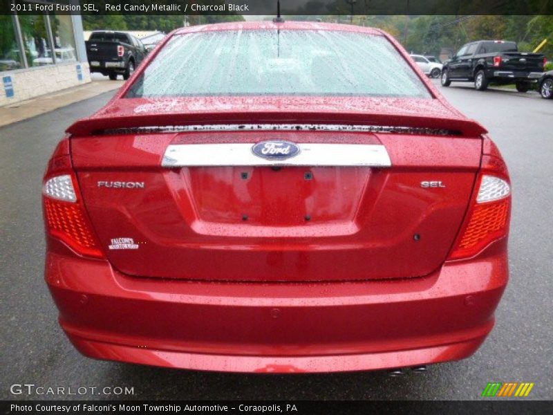 Red Candy Metallic / Charcoal Black 2011 Ford Fusion SEL