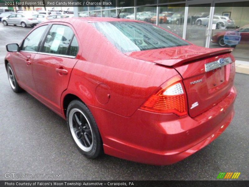 Red Candy Metallic / Charcoal Black 2011 Ford Fusion SEL