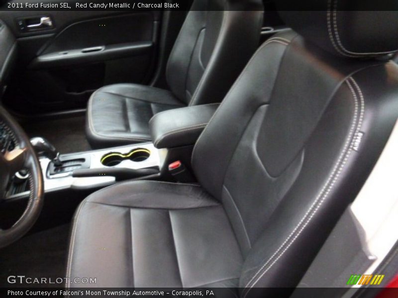 Red Candy Metallic / Charcoal Black 2011 Ford Fusion SEL