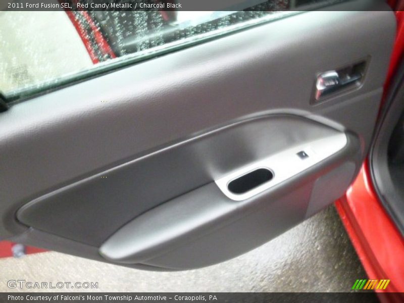 Red Candy Metallic / Charcoal Black 2011 Ford Fusion SEL
