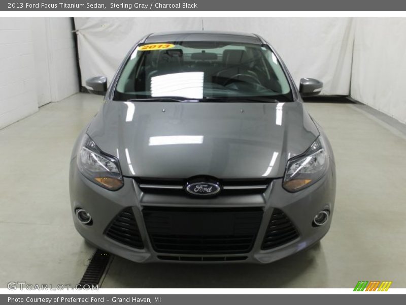Sterling Gray / Charcoal Black 2013 Ford Focus Titanium Sedan