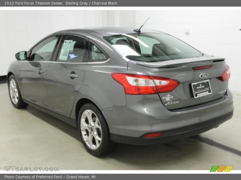 Sterling Gray / Charcoal Black 2013 Ford Focus Titanium Sedan