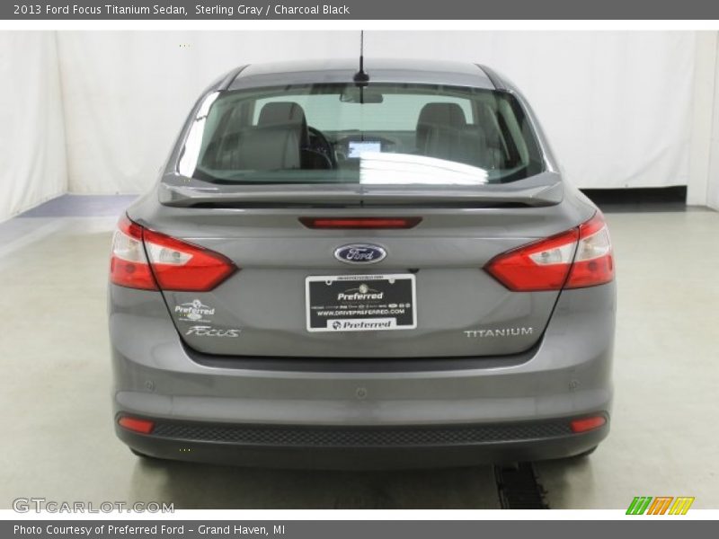 Sterling Gray / Charcoal Black 2013 Ford Focus Titanium Sedan