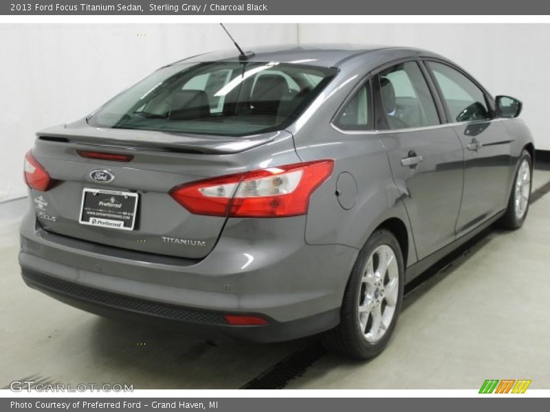 Sterling Gray / Charcoal Black 2013 Ford Focus Titanium Sedan