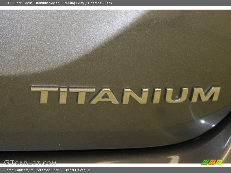 Sterling Gray / Charcoal Black 2013 Ford Focus Titanium Sedan