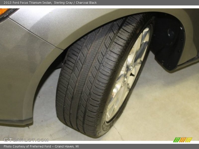 Sterling Gray / Charcoal Black 2013 Ford Focus Titanium Sedan
