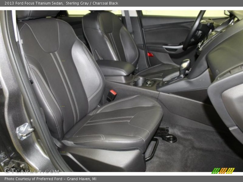 Sterling Gray / Charcoal Black 2013 Ford Focus Titanium Sedan