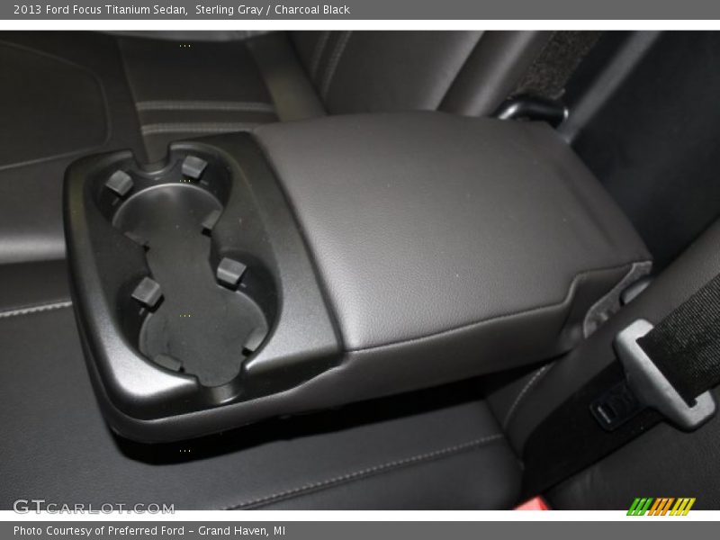 Sterling Gray / Charcoal Black 2013 Ford Focus Titanium Sedan