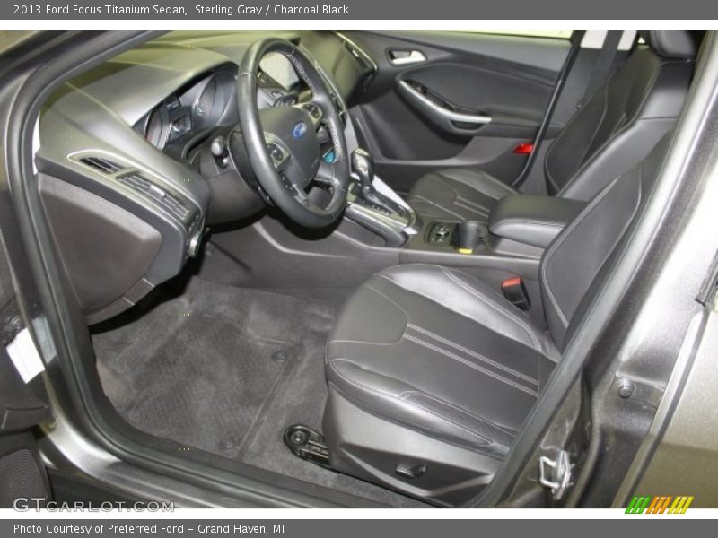 Sterling Gray / Charcoal Black 2013 Ford Focus Titanium Sedan