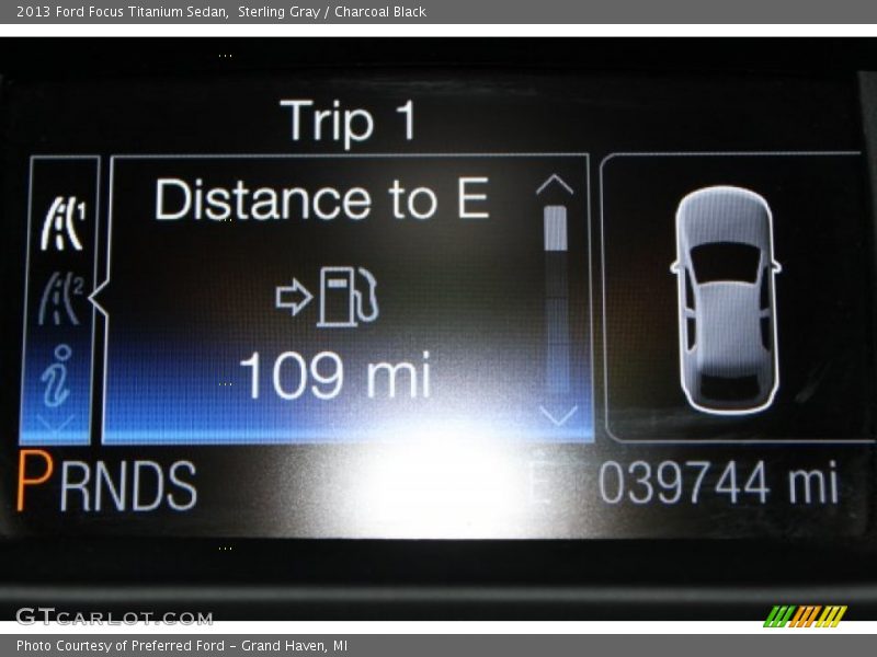 Sterling Gray / Charcoal Black 2013 Ford Focus Titanium Sedan
