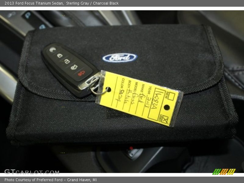 Sterling Gray / Charcoal Black 2013 Ford Focus Titanium Sedan