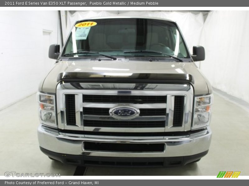 Pueblo Gold Metallic / Medium Pebble 2011 Ford E Series Van E350 XLT Passenger