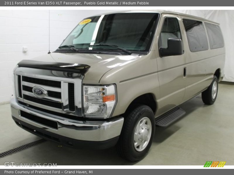 Pueblo Gold Metallic / Medium Pebble 2011 Ford E Series Van E350 XLT Passenger