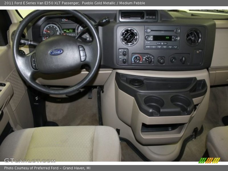 Pueblo Gold Metallic / Medium Pebble 2011 Ford E Series Van E350 XLT Passenger