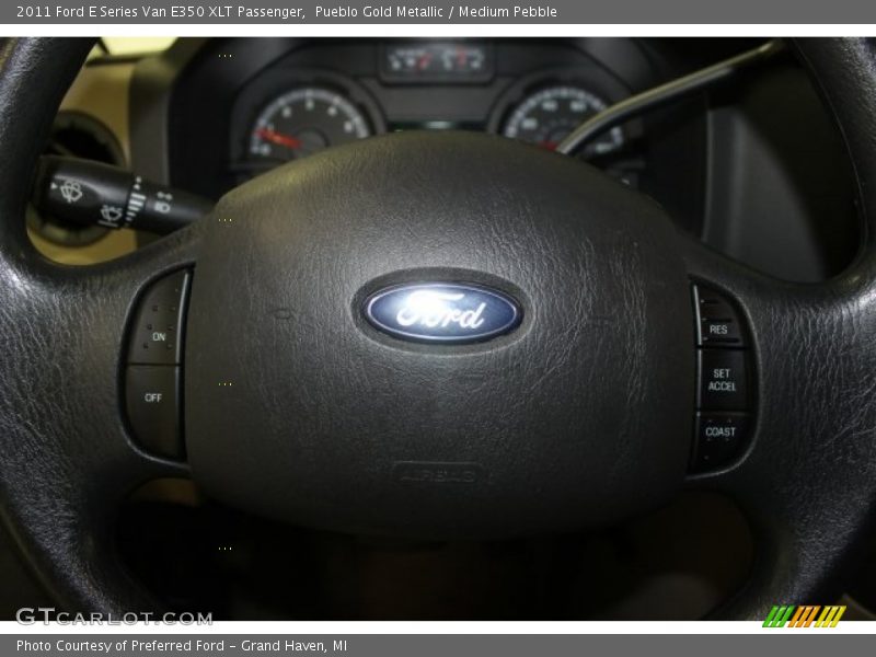 Pueblo Gold Metallic / Medium Pebble 2011 Ford E Series Van E350 XLT Passenger