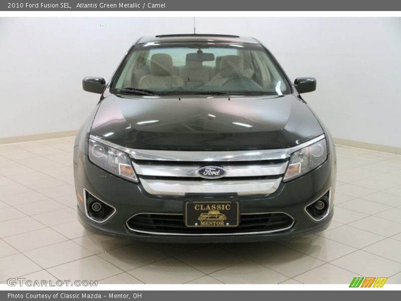 Atlantis Green Metallic / Camel 2010 Ford Fusion SEL