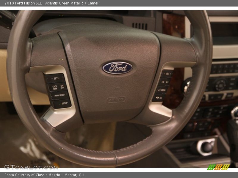 Atlantis Green Metallic / Camel 2010 Ford Fusion SEL