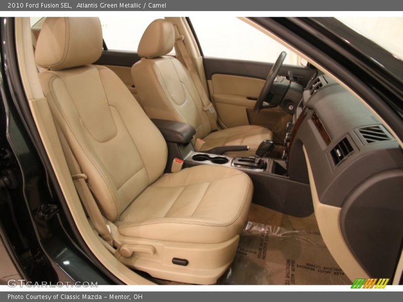Atlantis Green Metallic / Camel 2010 Ford Fusion SEL