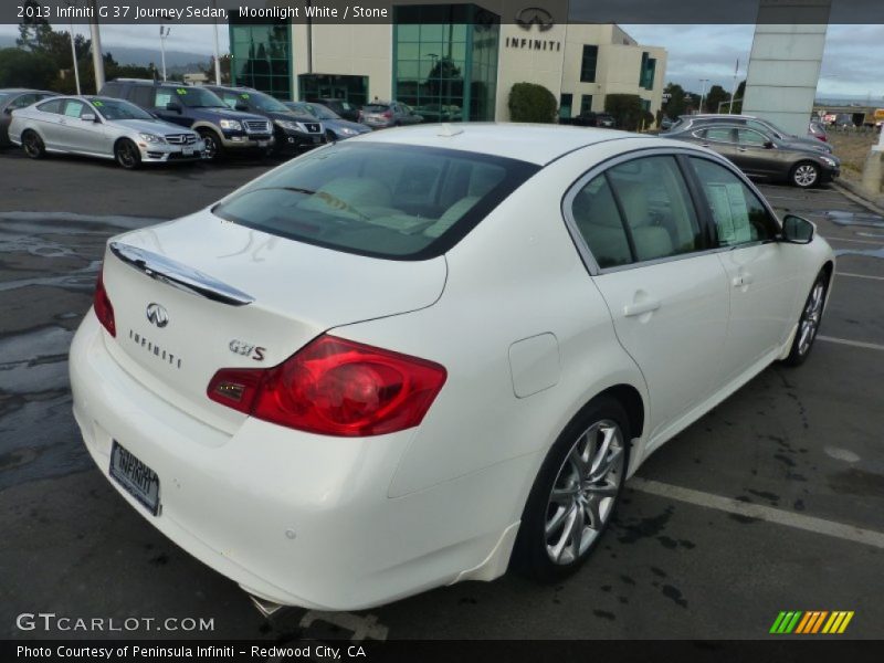 Moonlight White / Stone 2013 Infiniti G 37 Journey Sedan