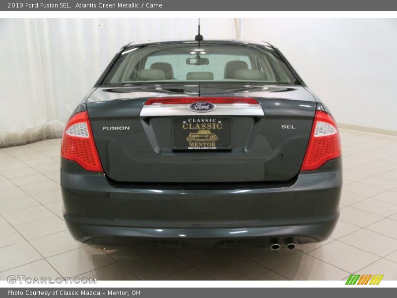 Atlantis Green Metallic / Camel 2010 Ford Fusion SEL