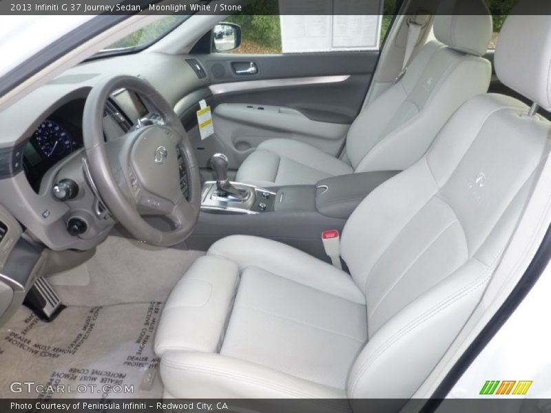 Moonlight White / Stone 2013 Infiniti G 37 Journey Sedan