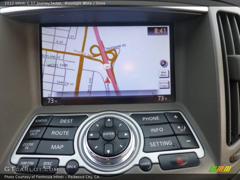 Moonlight White / Stone 2013 Infiniti G 37 Journey Sedan