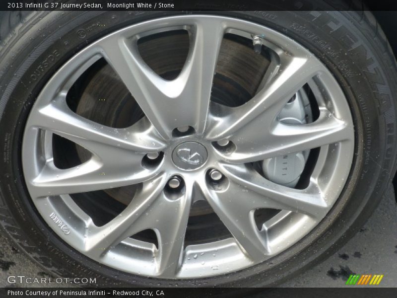 Moonlight White / Stone 2013 Infiniti G 37 Journey Sedan