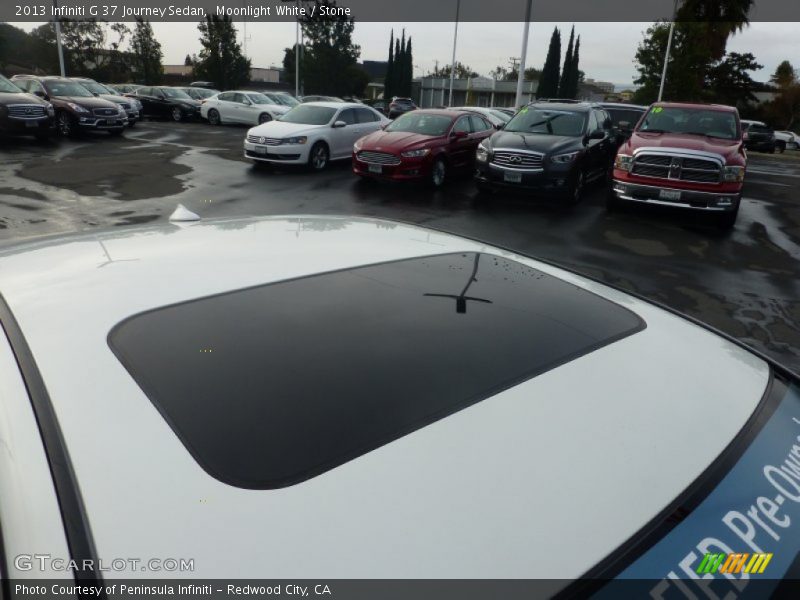 Moonlight White / Stone 2013 Infiniti G 37 Journey Sedan